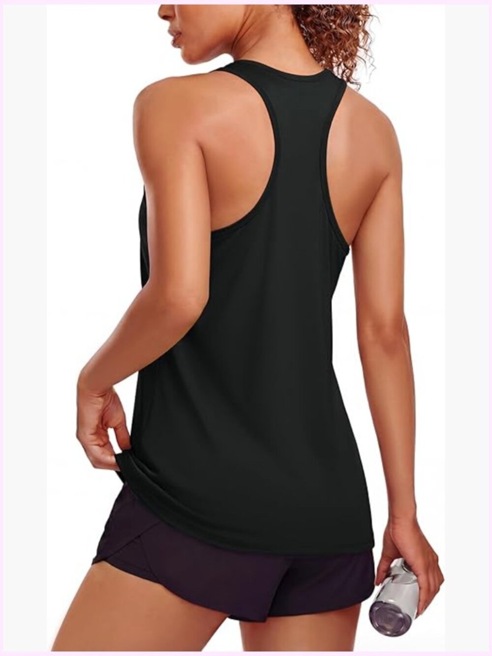 Quick Dry Racerback Tank Top UPF 80+ Sun Protection for Yoga Running Gym